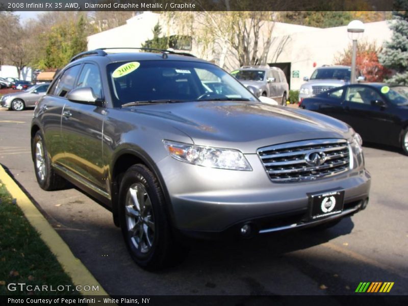 Diamond Graphite Metallic / Graphite 2008 Infiniti FX 35 AWD