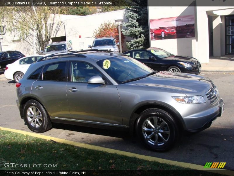 Diamond Graphite Metallic / Graphite 2008 Infiniti FX 35 AWD