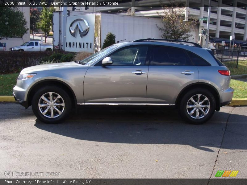 Diamond Graphite Metallic / Graphite 2008 Infiniti FX 35 AWD