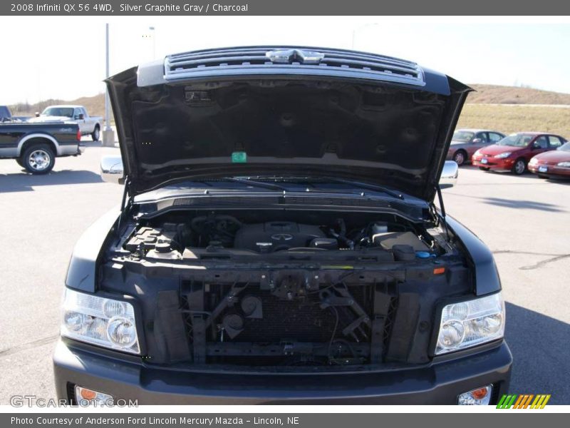 Silver Graphite Gray / Charcoal 2008 Infiniti QX 56 4WD