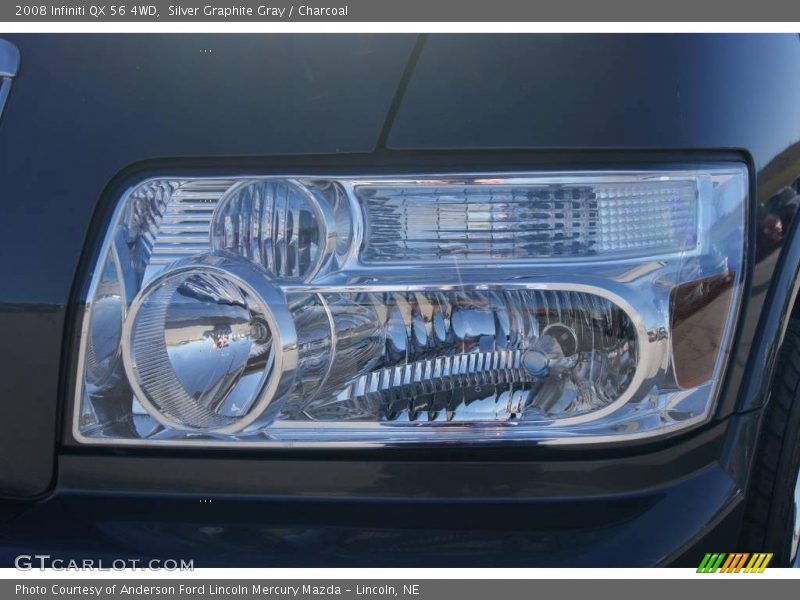 Silver Graphite Gray / Charcoal 2008 Infiniti QX 56 4WD