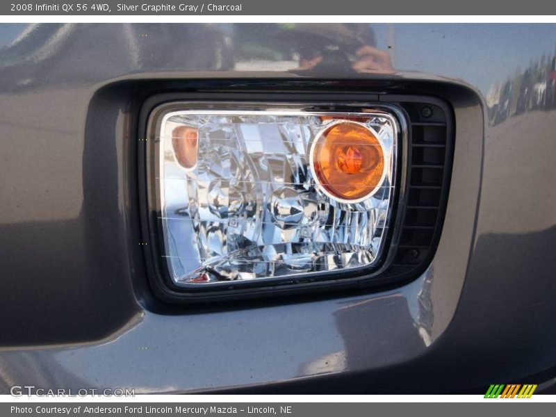 Silver Graphite Gray / Charcoal 2008 Infiniti QX 56 4WD