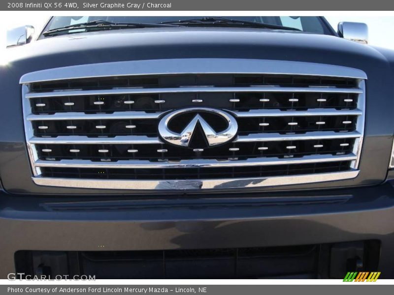 Silver Graphite Gray / Charcoal 2008 Infiniti QX 56 4WD