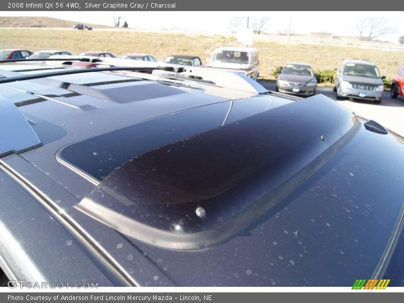Silver Graphite Gray / Charcoal 2008 Infiniti QX 56 4WD