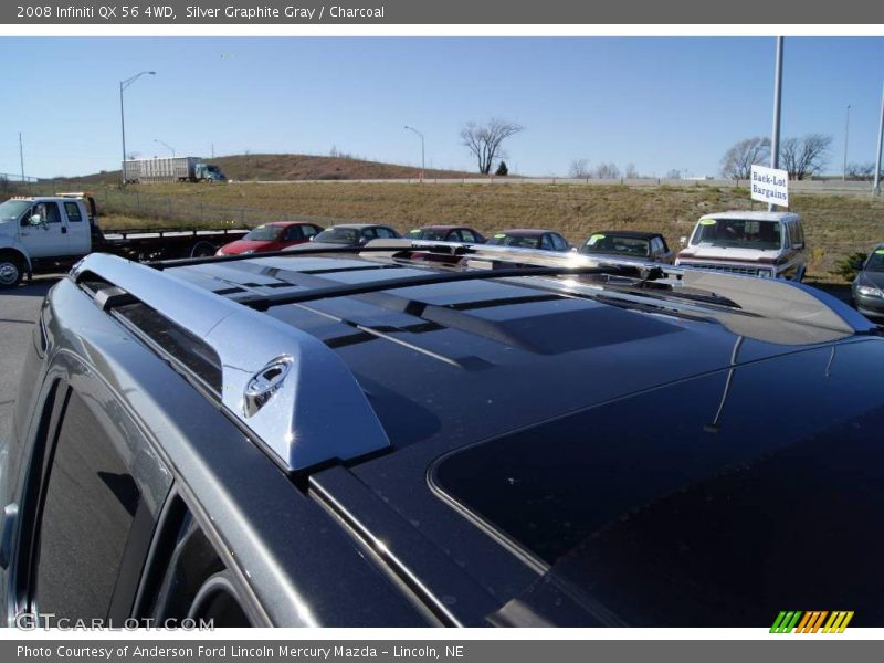 Silver Graphite Gray / Charcoal 2008 Infiniti QX 56 4WD