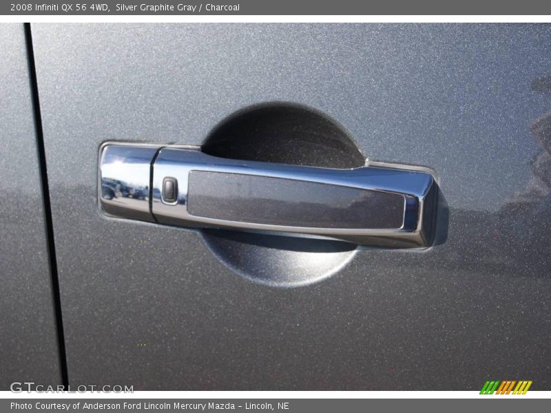 Silver Graphite Gray / Charcoal 2008 Infiniti QX 56 4WD