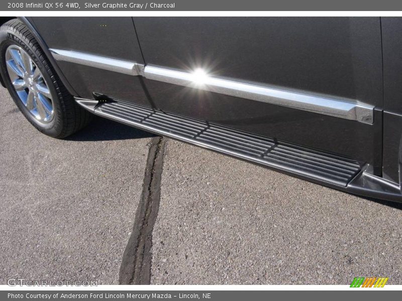 Silver Graphite Gray / Charcoal 2008 Infiniti QX 56 4WD