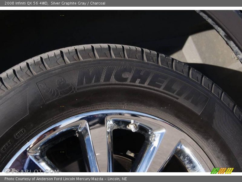 Silver Graphite Gray / Charcoal 2008 Infiniti QX 56 4WD