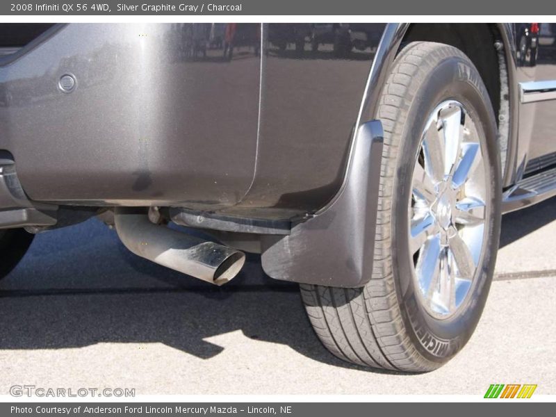 Silver Graphite Gray / Charcoal 2008 Infiniti QX 56 4WD