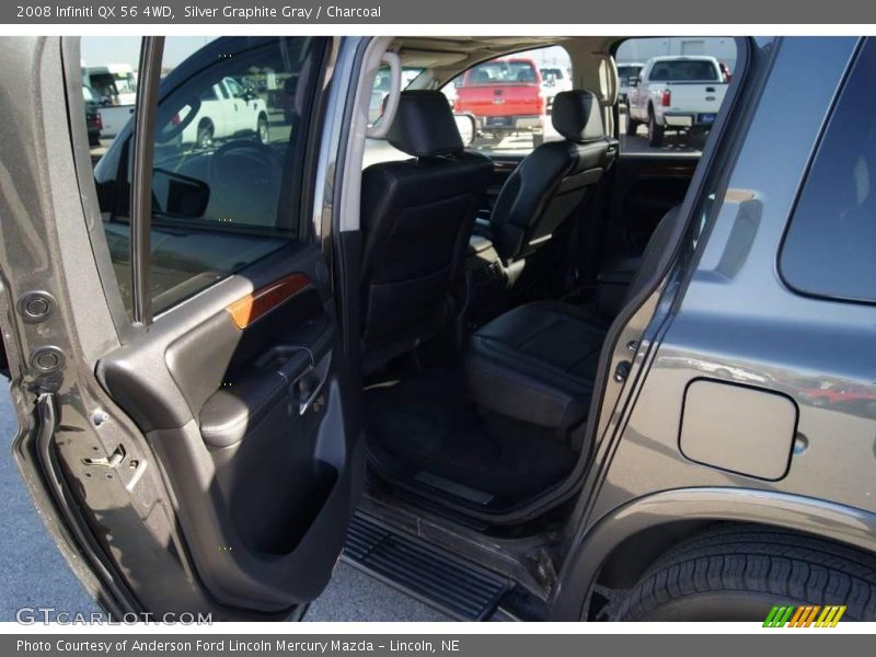 Silver Graphite Gray / Charcoal 2008 Infiniti QX 56 4WD