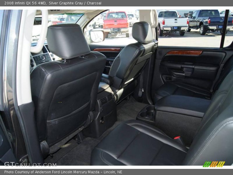 Silver Graphite Gray / Charcoal 2008 Infiniti QX 56 4WD