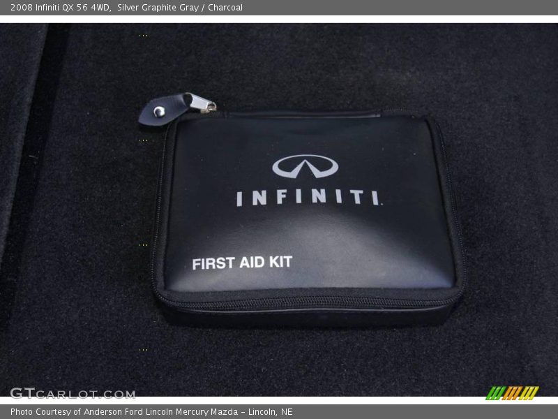 Silver Graphite Gray / Charcoal 2008 Infiniti QX 56 4WD