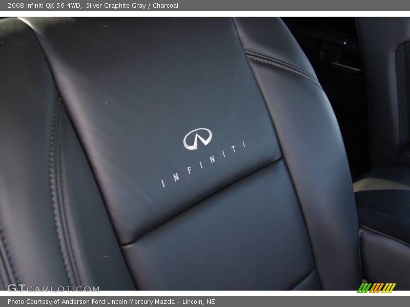 Silver Graphite Gray / Charcoal 2008 Infiniti QX 56 4WD