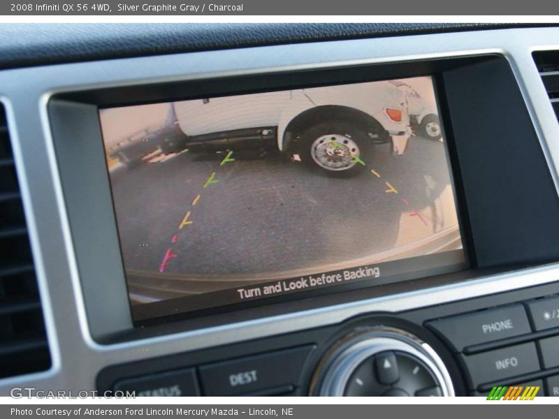 Silver Graphite Gray / Charcoal 2008 Infiniti QX 56 4WD