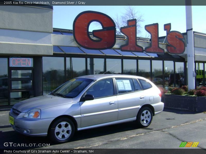 Diamond Silver / Gray 2005 Kia Rio Cinco Hatchback