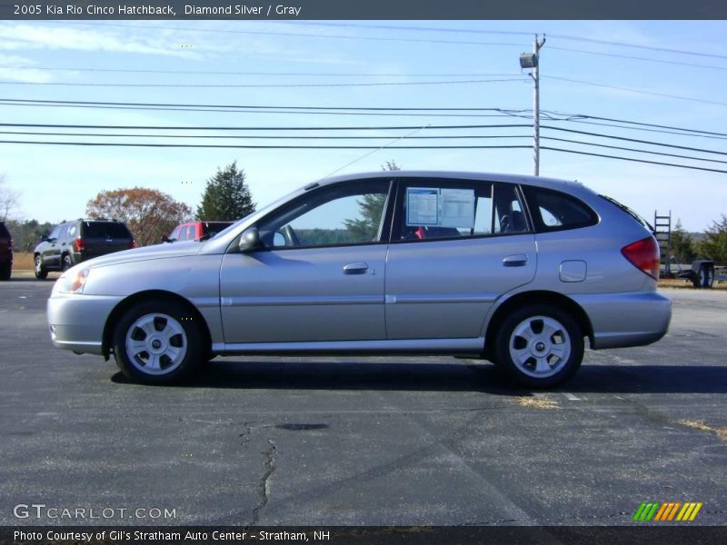 Diamond Silver / Gray 2005 Kia Rio Cinco Hatchback