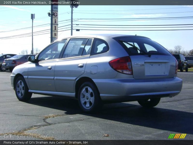 Diamond Silver / Gray 2005 Kia Rio Cinco Hatchback
