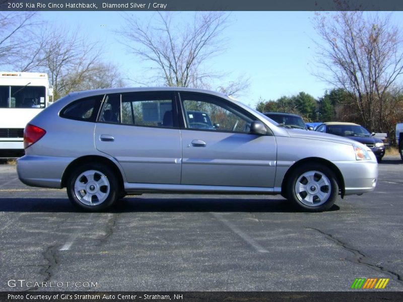 Diamond Silver / Gray 2005 Kia Rio Cinco Hatchback