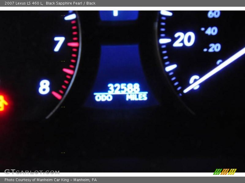 Black Sapphire Pearl / Black 2007 Lexus LS 460 L