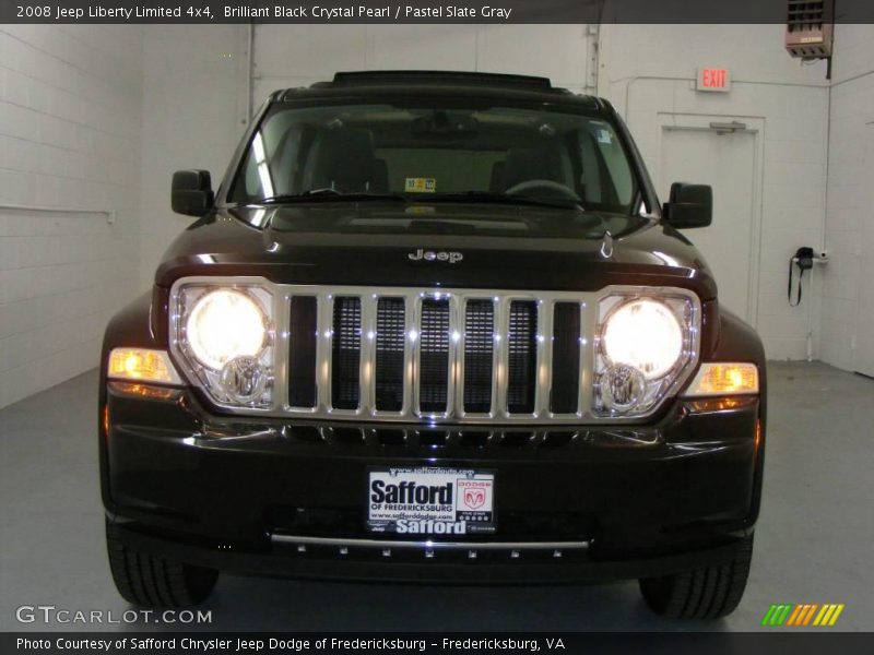 Brilliant Black Crystal Pearl / Pastel Slate Gray 2008 Jeep Liberty Limited 4x4