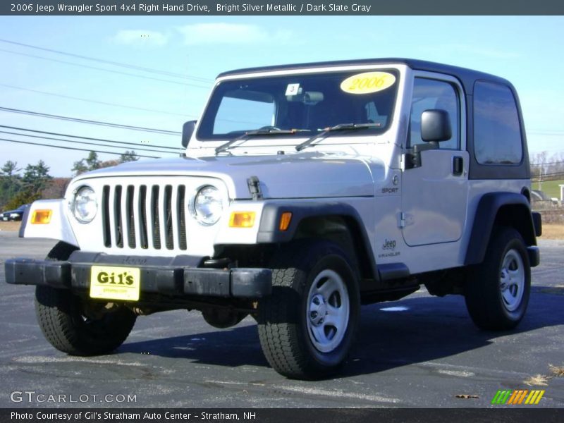 Bright Silver Metallic / Dark Slate Gray 2006 Jeep Wrangler Sport 4x4 Right Hand Drive