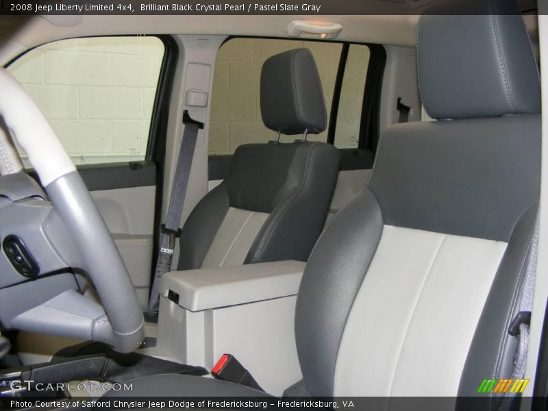 Brilliant Black Crystal Pearl / Pastel Slate Gray 2008 Jeep Liberty Limited 4x4