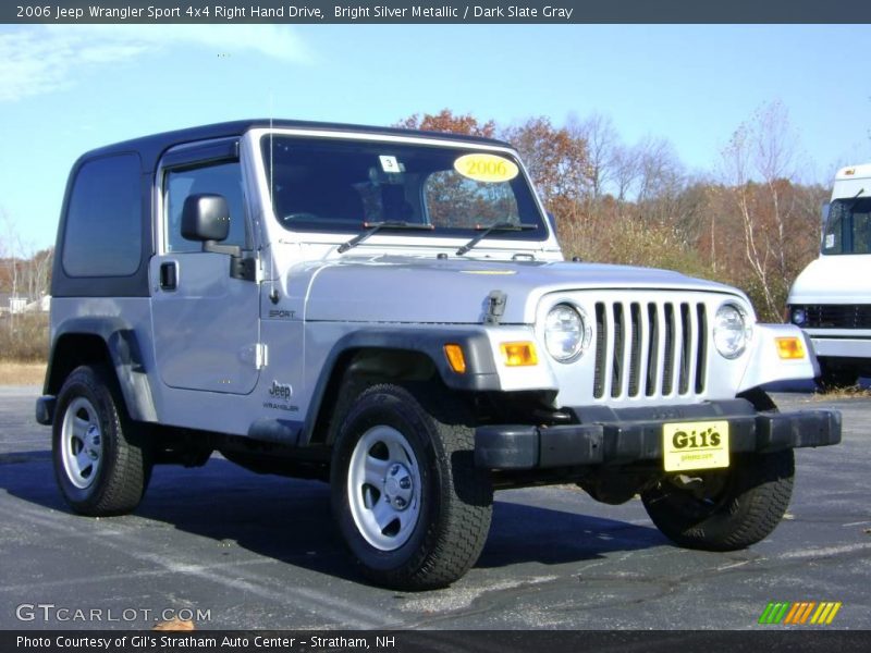 Bright Silver Metallic / Dark Slate Gray 2006 Jeep Wrangler Sport 4x4 Right Hand Drive