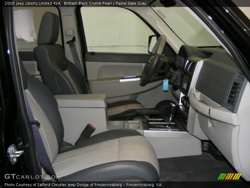 Brilliant Black Crystal Pearl / Pastel Slate Gray 2008 Jeep Liberty Limited 4x4