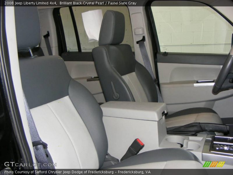Brilliant Black Crystal Pearl / Pastel Slate Gray 2008 Jeep Liberty Limited 4x4