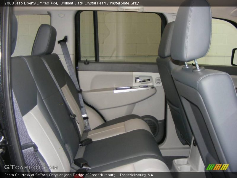 Brilliant Black Crystal Pearl / Pastel Slate Gray 2008 Jeep Liberty Limited 4x4