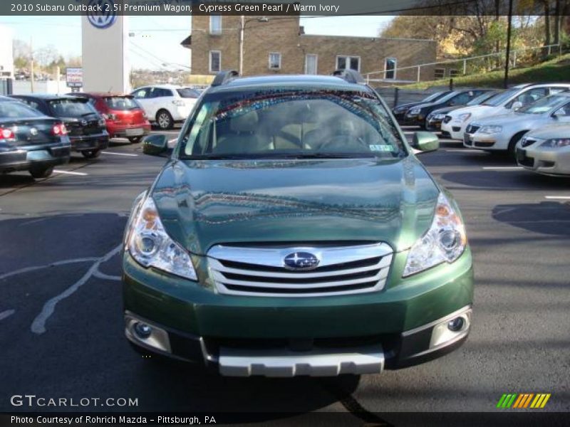 Cypress Green Pearl / Warm Ivory 2010 Subaru Outback 2.5i Premium Wagon