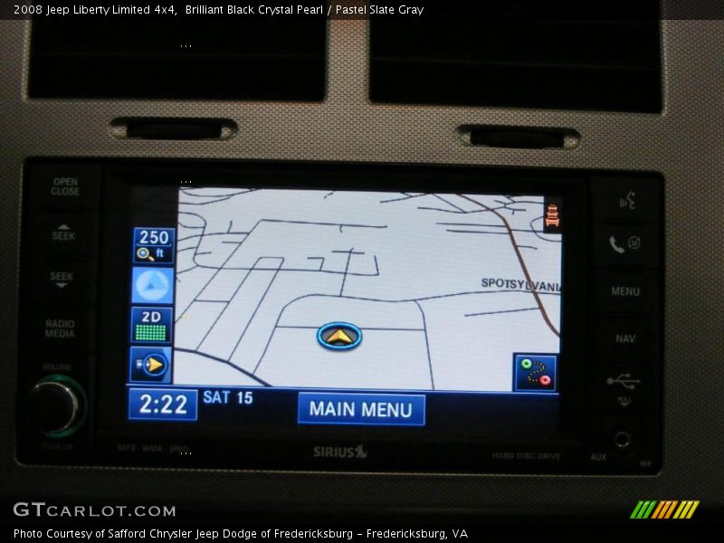 Brilliant Black Crystal Pearl / Pastel Slate Gray 2008 Jeep Liberty Limited 4x4