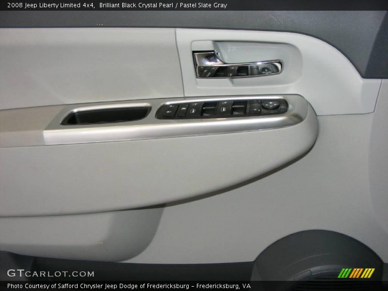 Brilliant Black Crystal Pearl / Pastel Slate Gray 2008 Jeep Liberty Limited 4x4