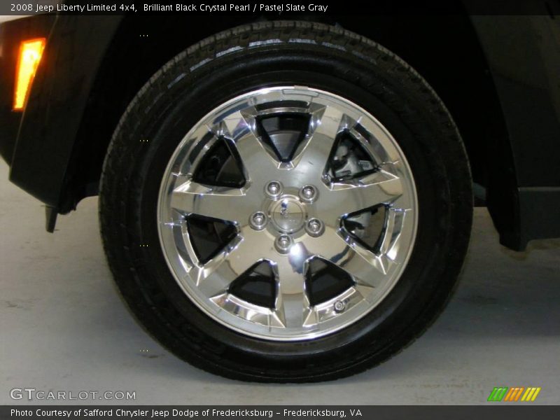 Brilliant Black Crystal Pearl / Pastel Slate Gray 2008 Jeep Liberty Limited 4x4
