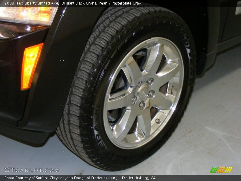 Brilliant Black Crystal Pearl / Pastel Slate Gray 2008 Jeep Liberty Limited 4x4