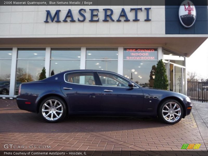 Blue Nettuno Metallic / Beige 2006 Maserati Quattroporte