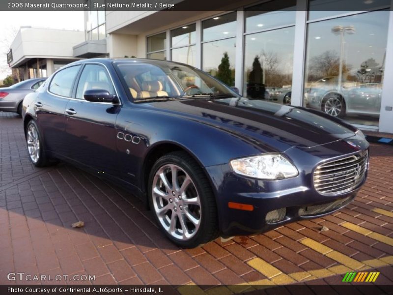 Blue Nettuno Metallic / Beige 2006 Maserati Quattroporte