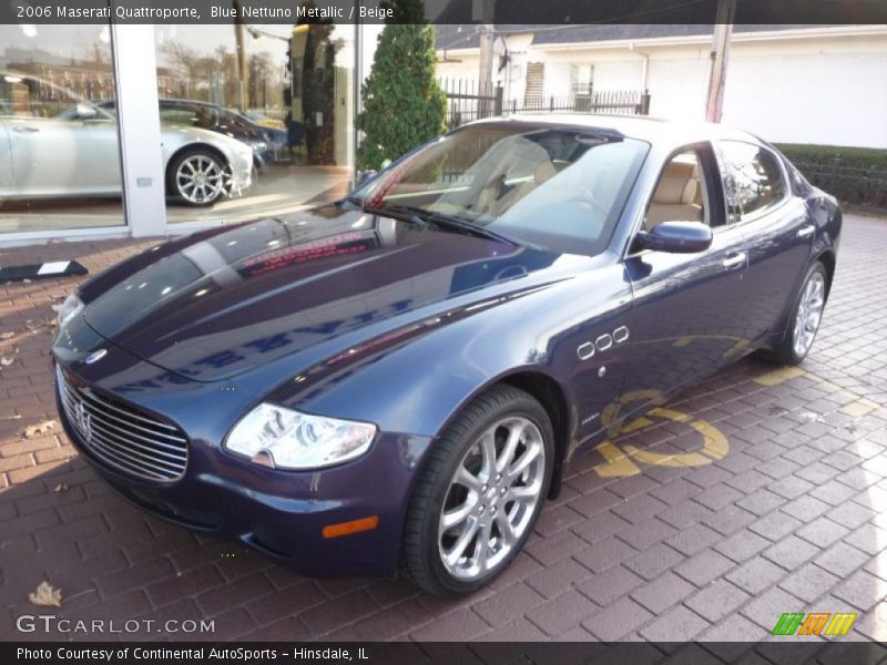 Blue Nettuno Metallic / Beige 2006 Maserati Quattroporte