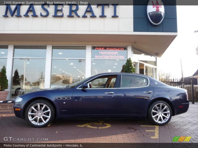 Blue Nettuno Metallic / Beige 2006 Maserati Quattroporte