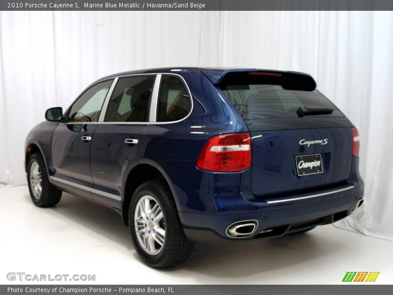 Marine Blue Metallic / Havanna/Sand Beige 2010 Porsche Cayenne S