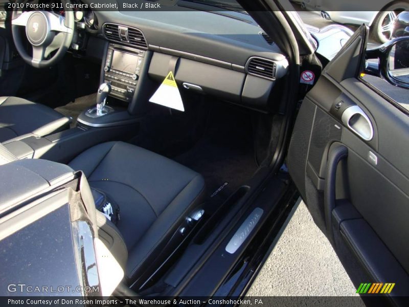 Black / Black 2010 Porsche 911 Carrera Cabriolet