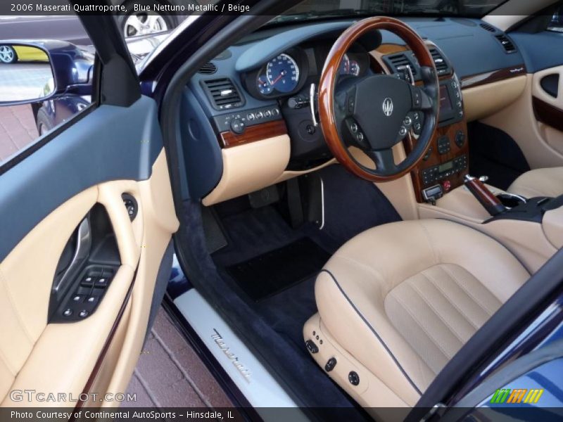 Blue Nettuno Metallic / Beige 2006 Maserati Quattroporte