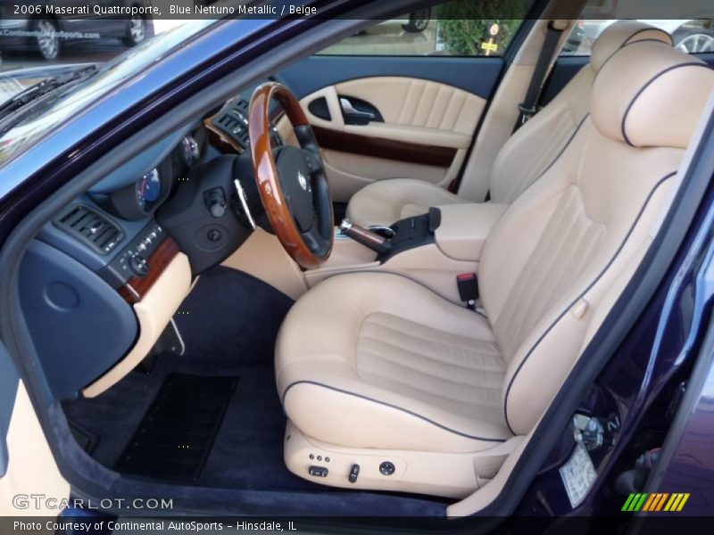 Blue Nettuno Metallic / Beige 2006 Maserati Quattroporte