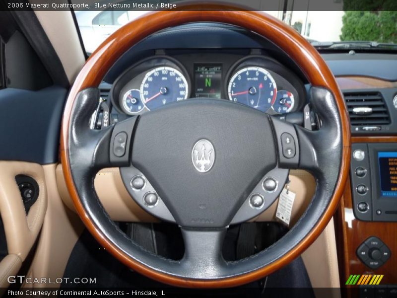 Blue Nettuno Metallic / Beige 2006 Maserati Quattroporte
