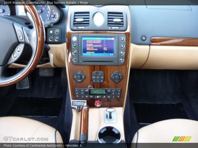 Blue Nettuno Metallic / Beige 2006 Maserati Quattroporte
