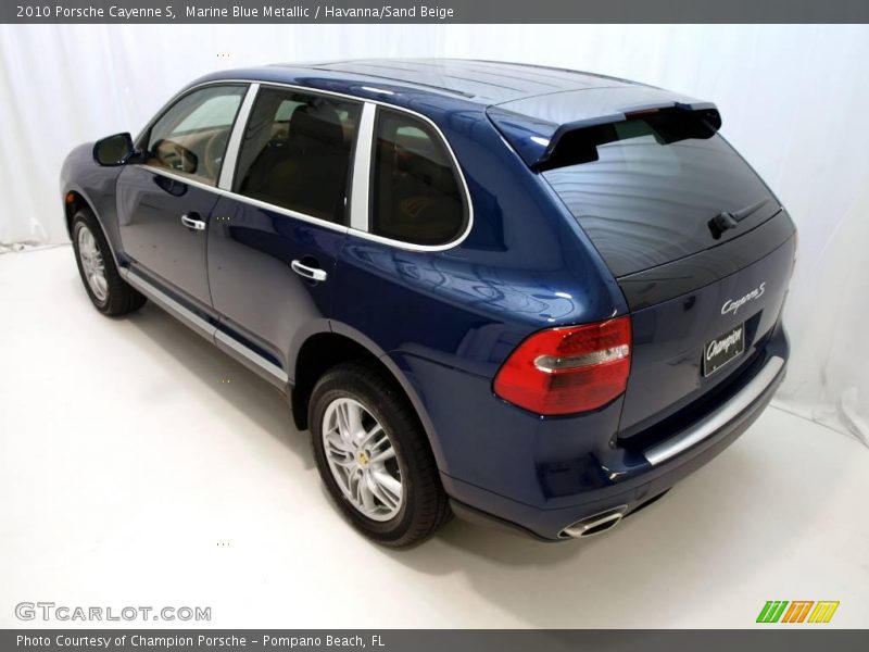 Marine Blue Metallic / Havanna/Sand Beige 2010 Porsche Cayenne S