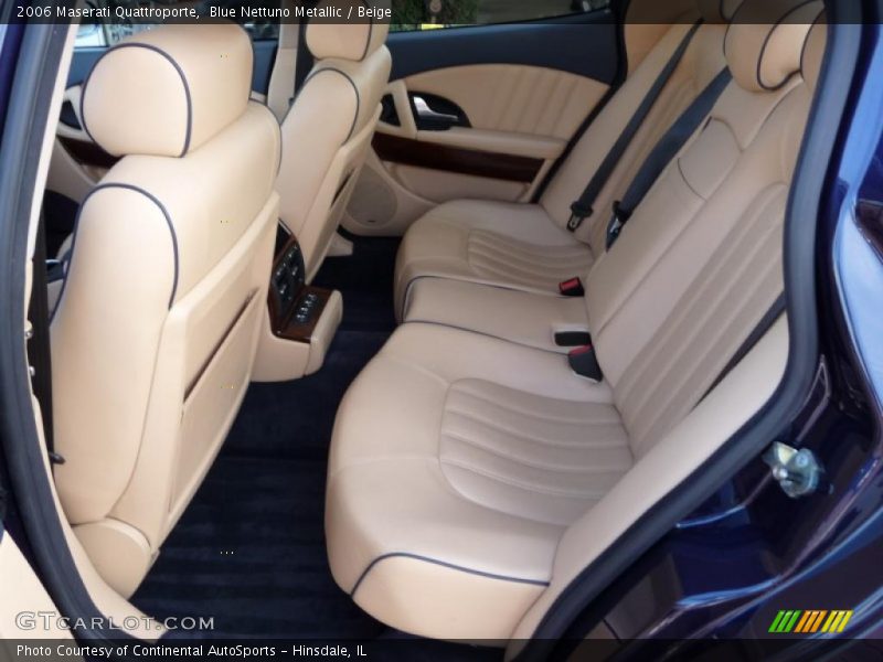 Blue Nettuno Metallic / Beige 2006 Maserati Quattroporte