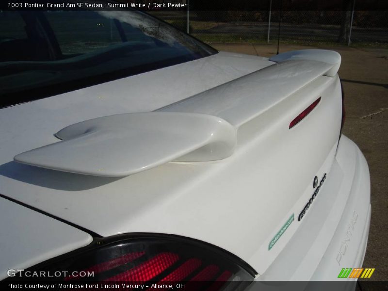 Summit White / Dark Pewter 2003 Pontiac Grand Am SE Sedan