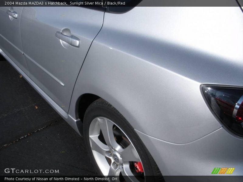 Sunlight Silver Mica / Black/Red 2004 Mazda MAZDA3 s Hatchback