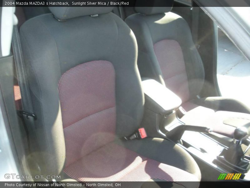 Sunlight Silver Mica / Black/Red 2004 Mazda MAZDA3 s Hatchback